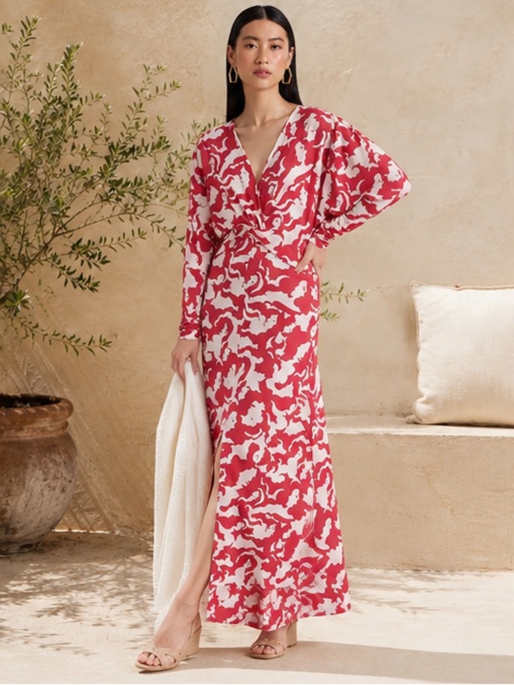 NWT La DoubleJ X MOTHER XX Dress in Mamma Red Size S